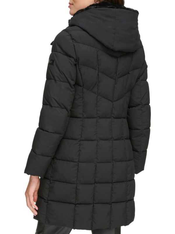 Женское Пальто DKNY с Утеплителем и Капюшоном DKNY