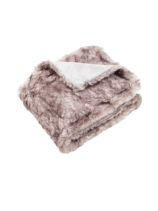 Faux Chinchilla Fur Throw Safavieh