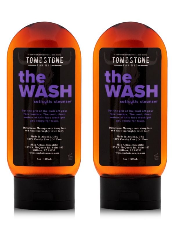Набор из 2 веганских салициловых очищающих средств The Wash Tombstone for Men