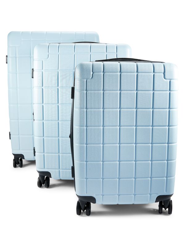 Набор чемоданов-спиннеров Hardyn из 3 текстурированных предметов в клетку CALPAK