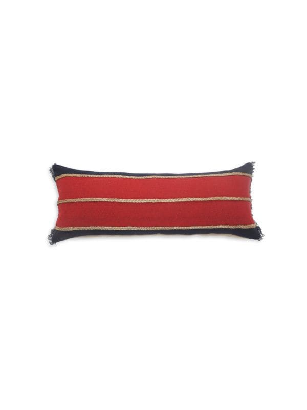 Декоративная подушка с плетеной отделкой LR Home