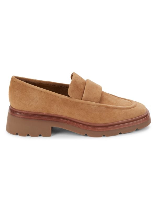 Robin Suede Loafers Vince