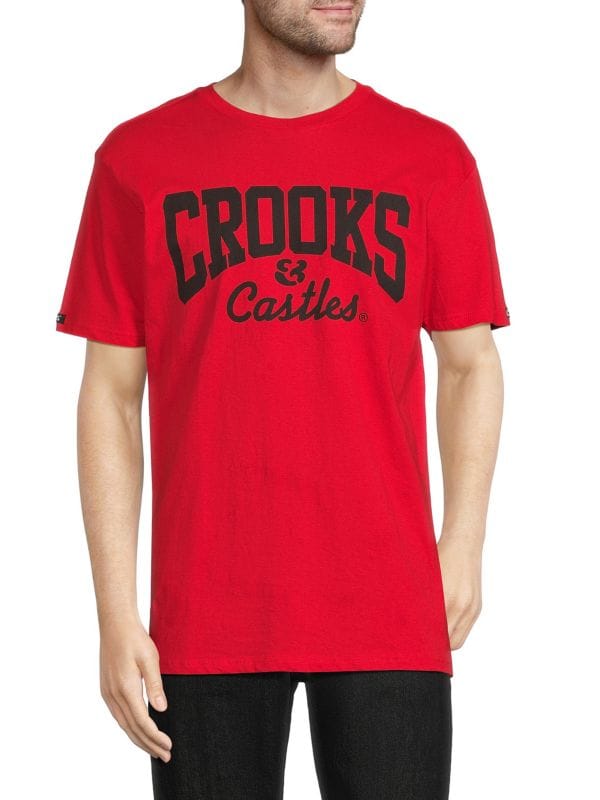 Двухцветная футболка с логотипом CROOKS & CASTLES