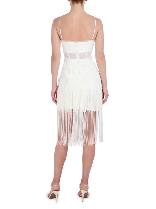 Женское Вечернее платье BCBGMAXAZRIA Corset Fringe BCBGMAXAZRIA