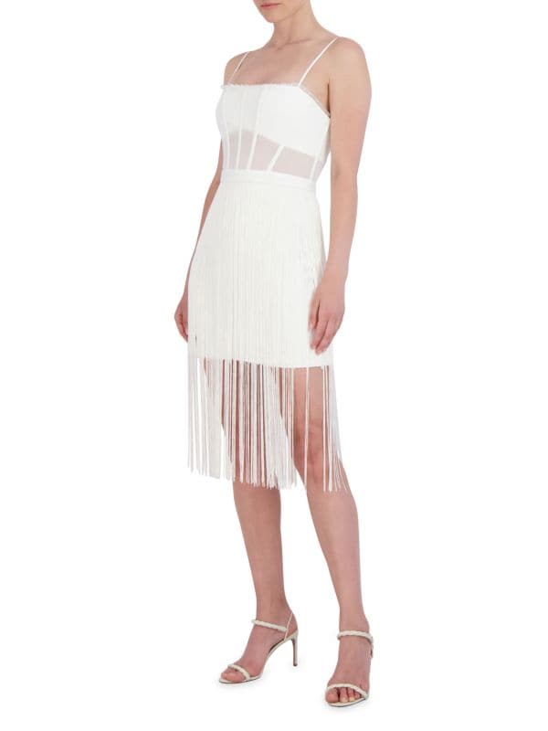 Женское Вечернее платье BCBGMAXAZRIA Corset Fringe BCBGMAXAZRIA