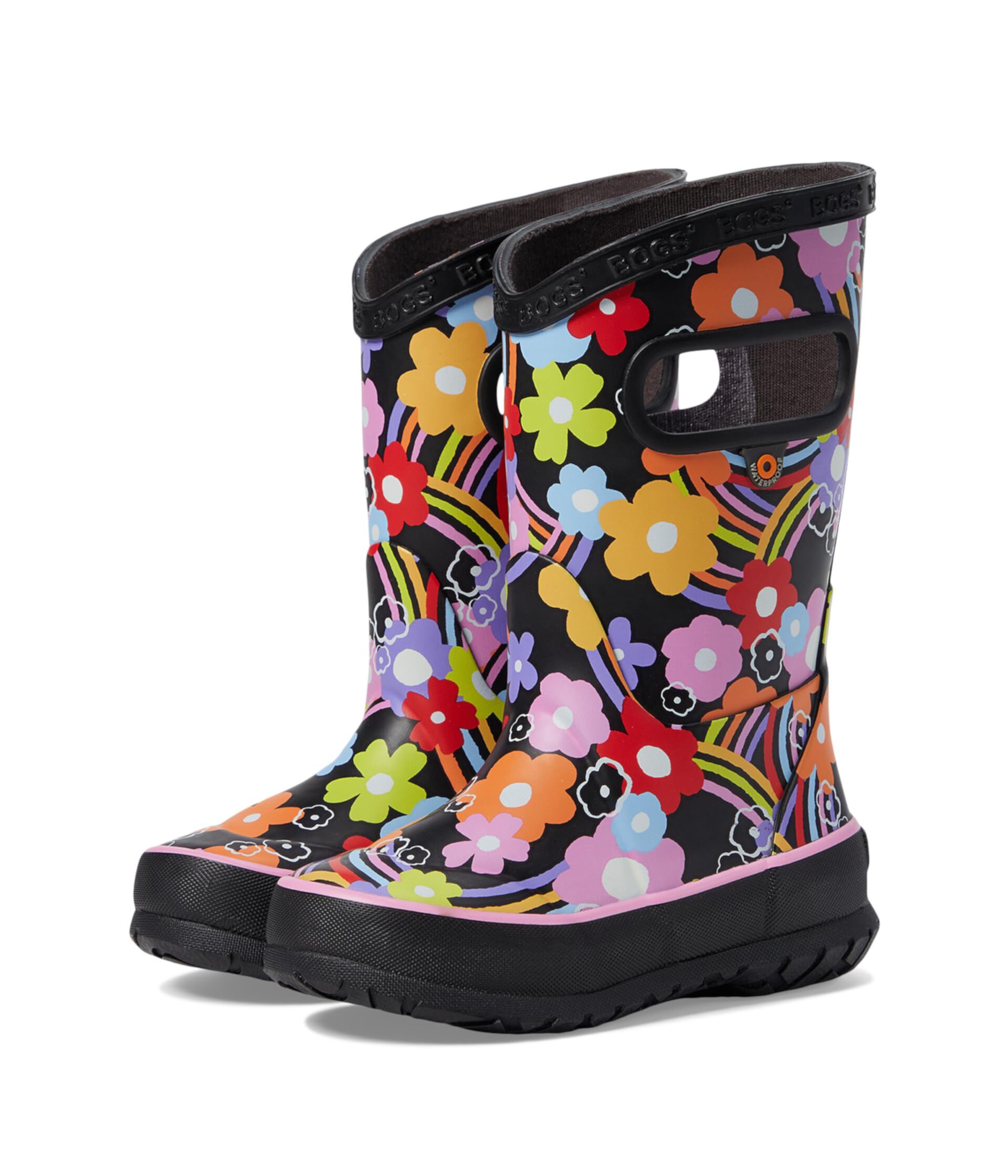 Rain Boots Rainbow Flower (Toddler/Little Kid/Big Kid) Bogs