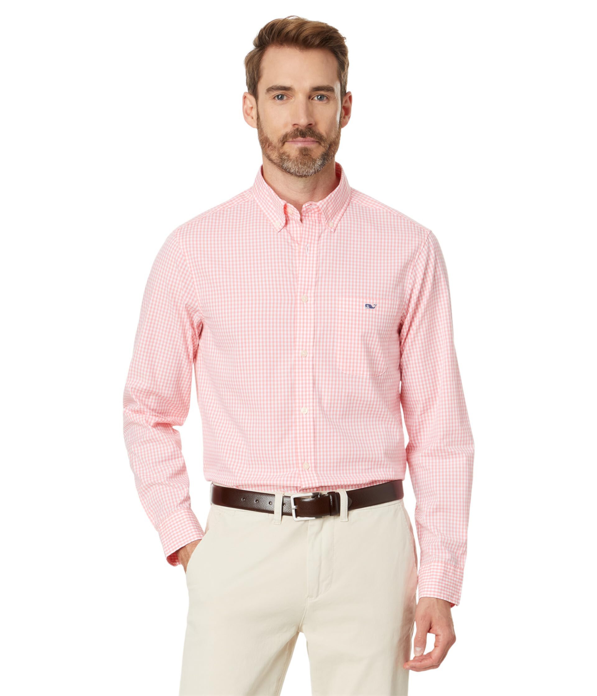 Мужская Повседневная рубашка Vineyard Vines Clssc Fit Gingham Poplin Vineyard Vines