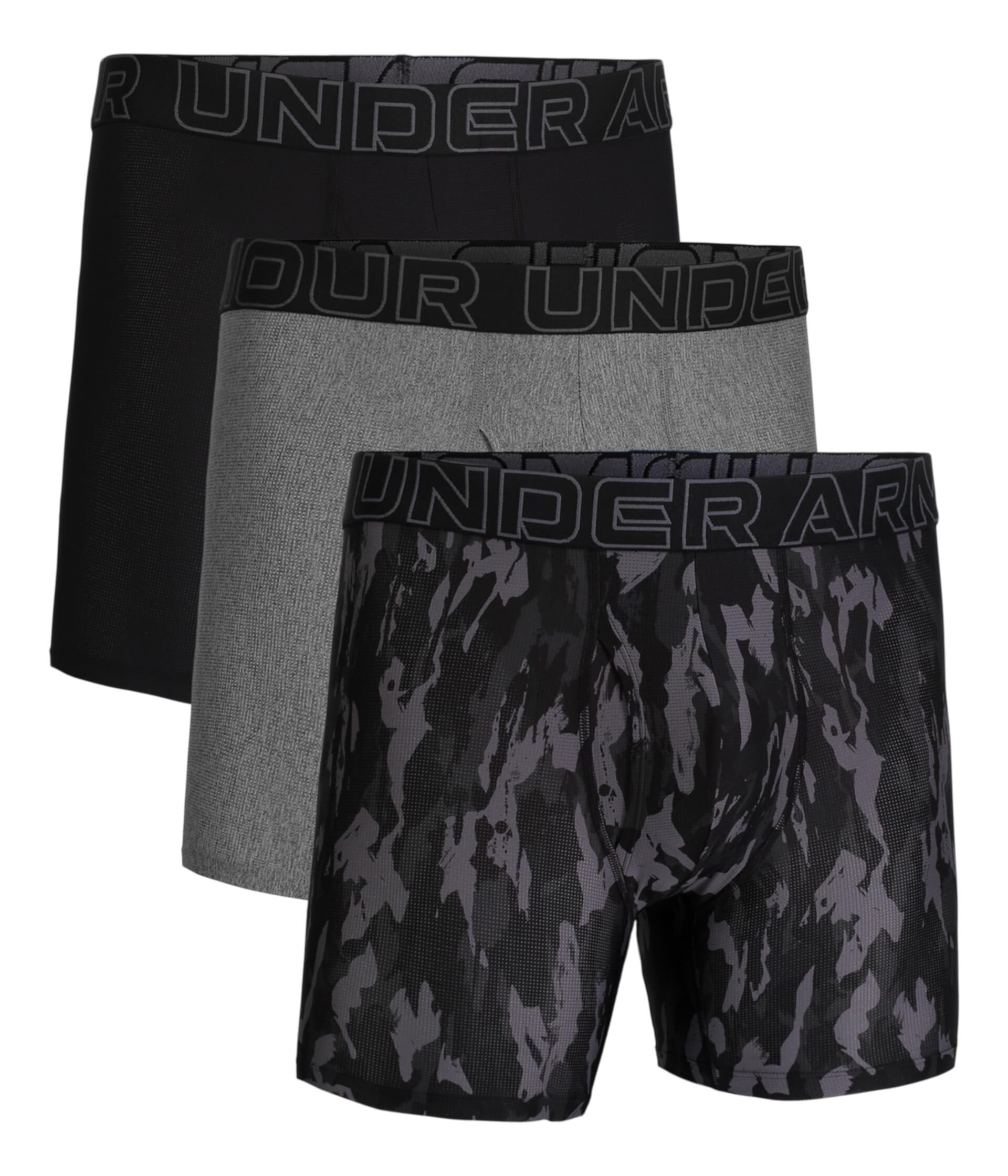 Мужские Трусы Under Armour 3-Pack Performance Tech Mesh Print 6” Under Armour