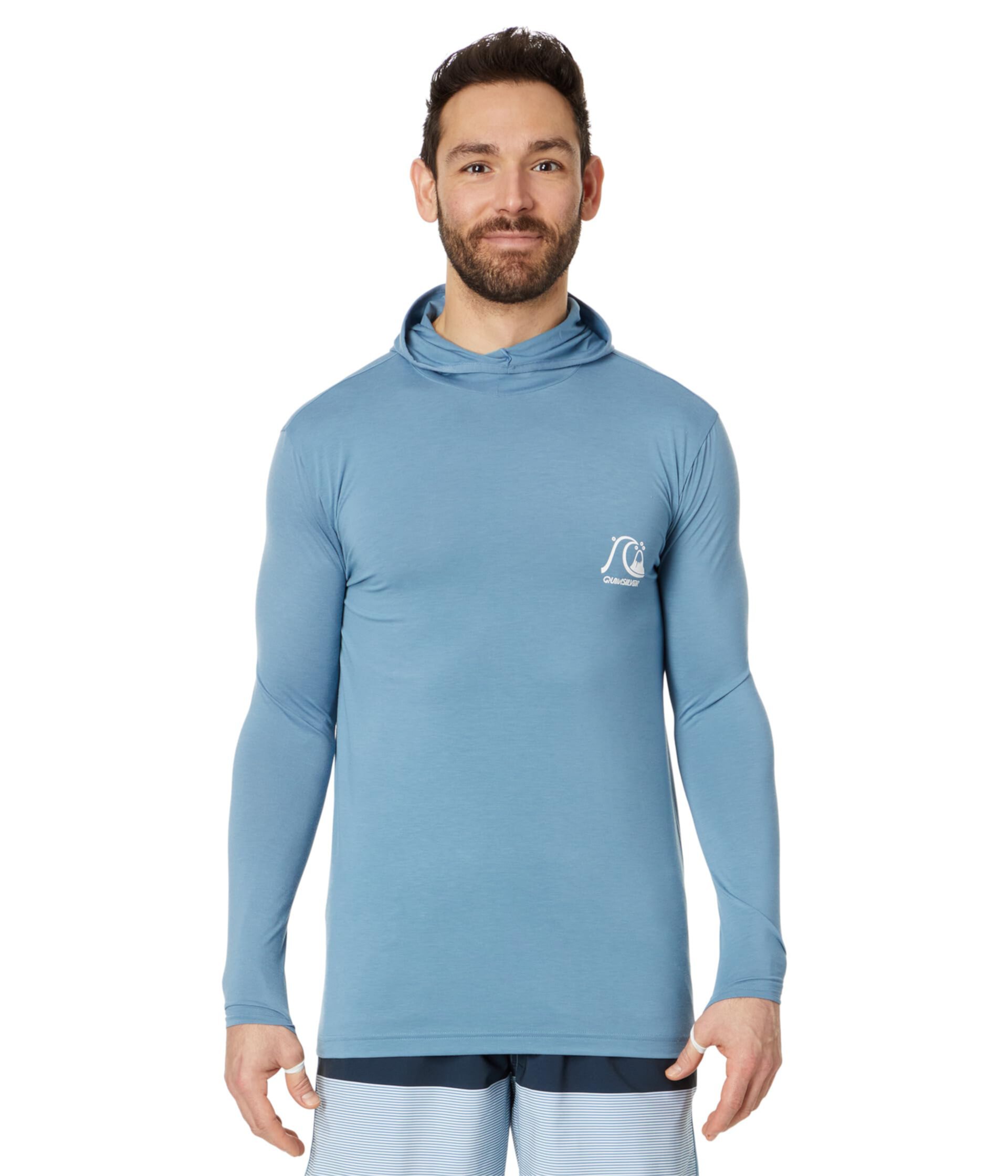 DNA Long Sleeve Hooded Surf Tee Quiksilver