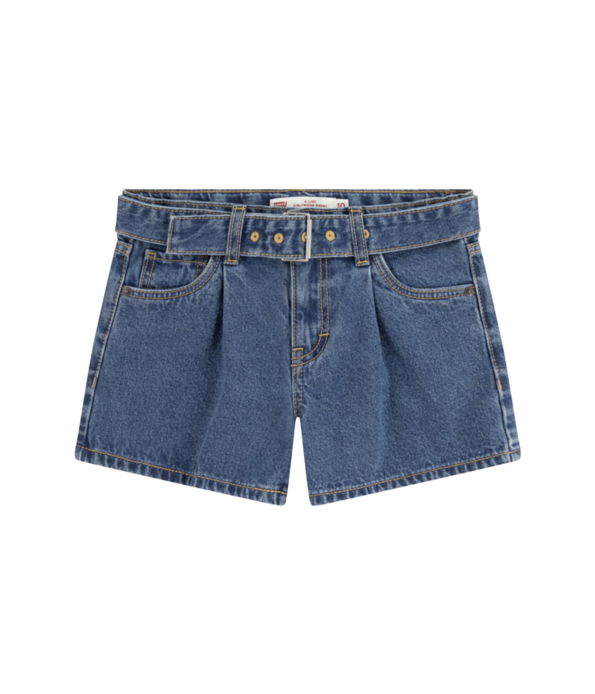 Короткие шорты Girlfriend Fit с поясом (для больших детей) Levi's®