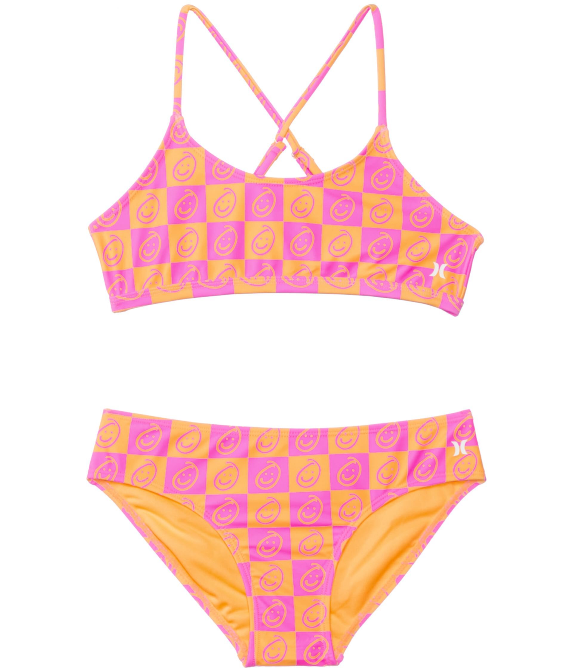 Two-Piece Triangle Bikini Swim Set (Big Kid) Hurley