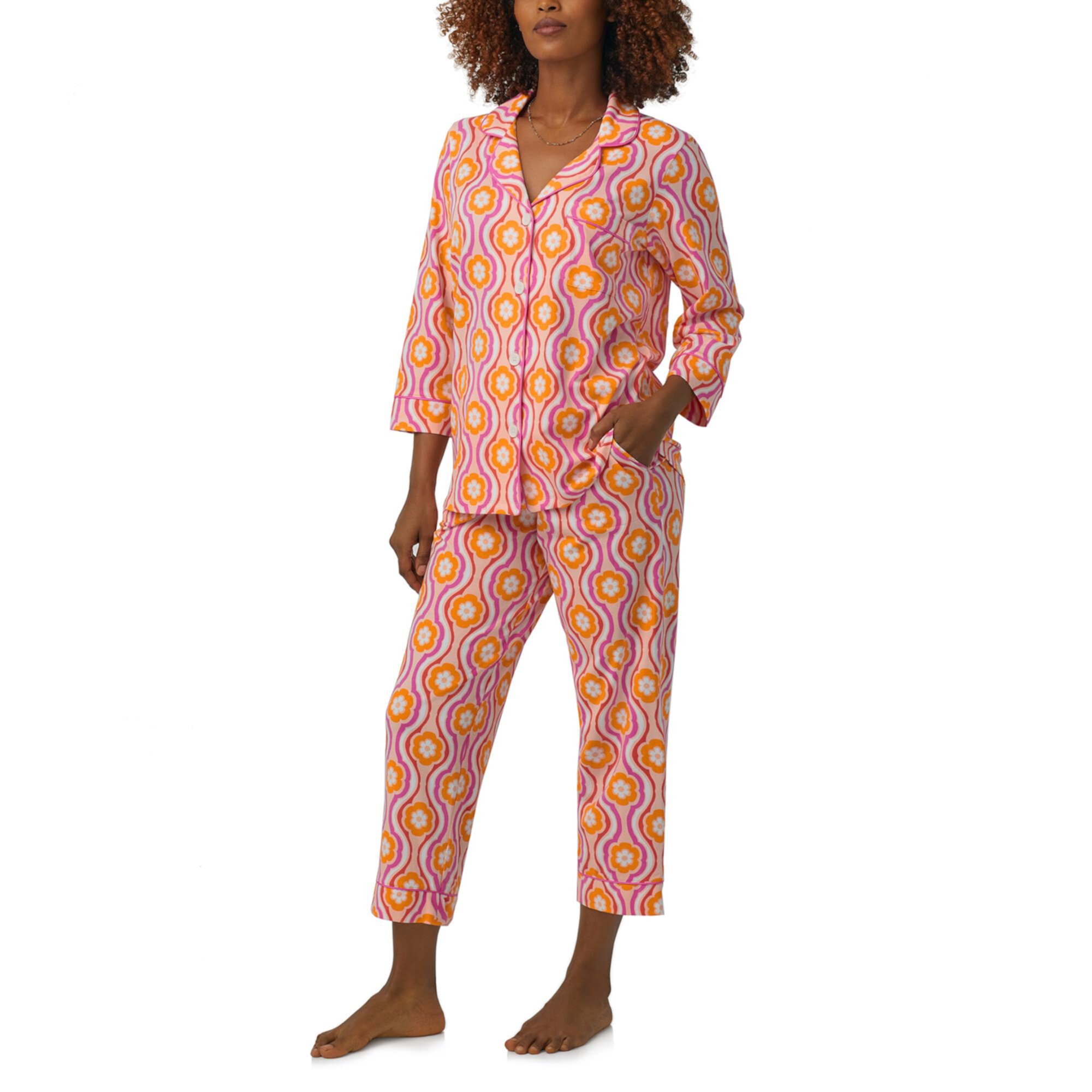 Укороченный пижамный комплект Trina Turk X Bedhead с рукавами 3/4 BedHead