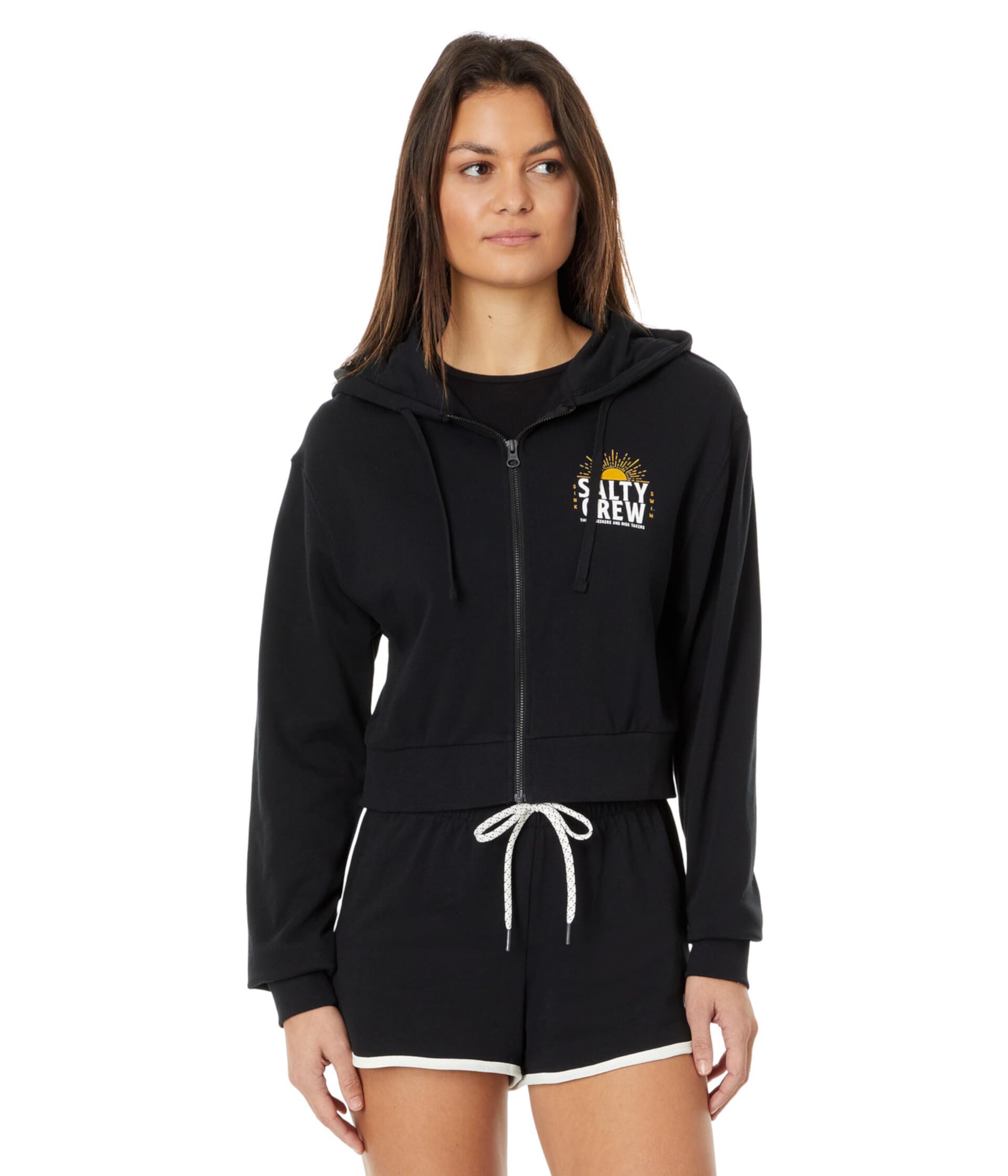 Женский Пуловер Salty Crew Cruisin Crop Full Zip Hoodie Salty Crew