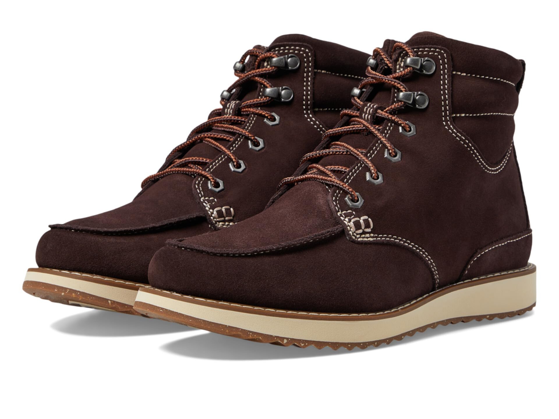 Замшевые ботинки L.L.Bean Stonington Moc Toe с высоким голенищем и текстильной подкладкой L.L.Bean