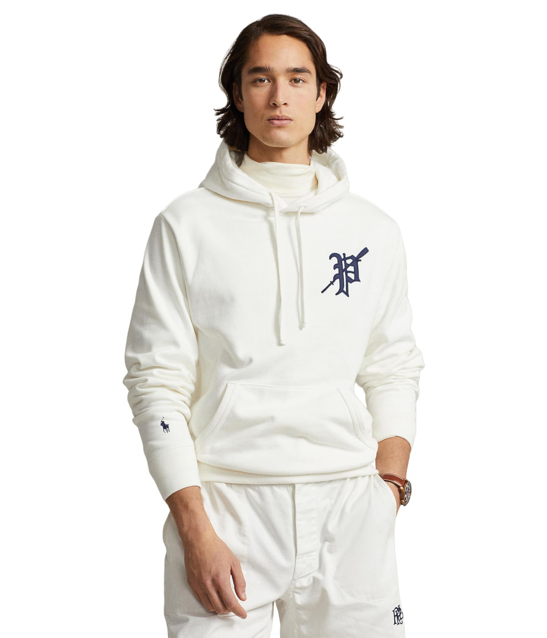 Мужской Пуловер Polo Ralph Lauren Appliquéd Fleece Hoodie Polo Ralph Lauren