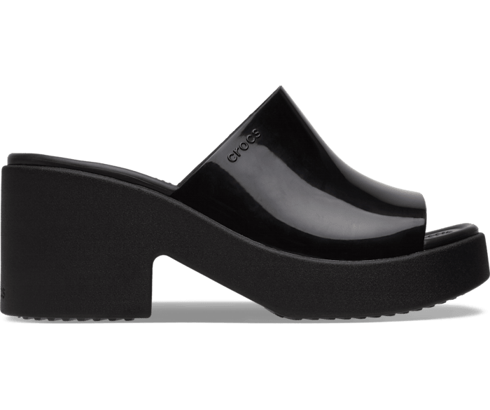 Туфли Brooklyn Slide на высоком блестящем каблуке Crocs