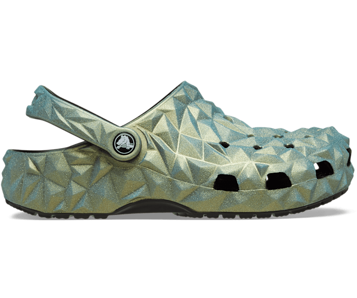 Классические сабо с переливающимся геометрическим рисунком Crocs