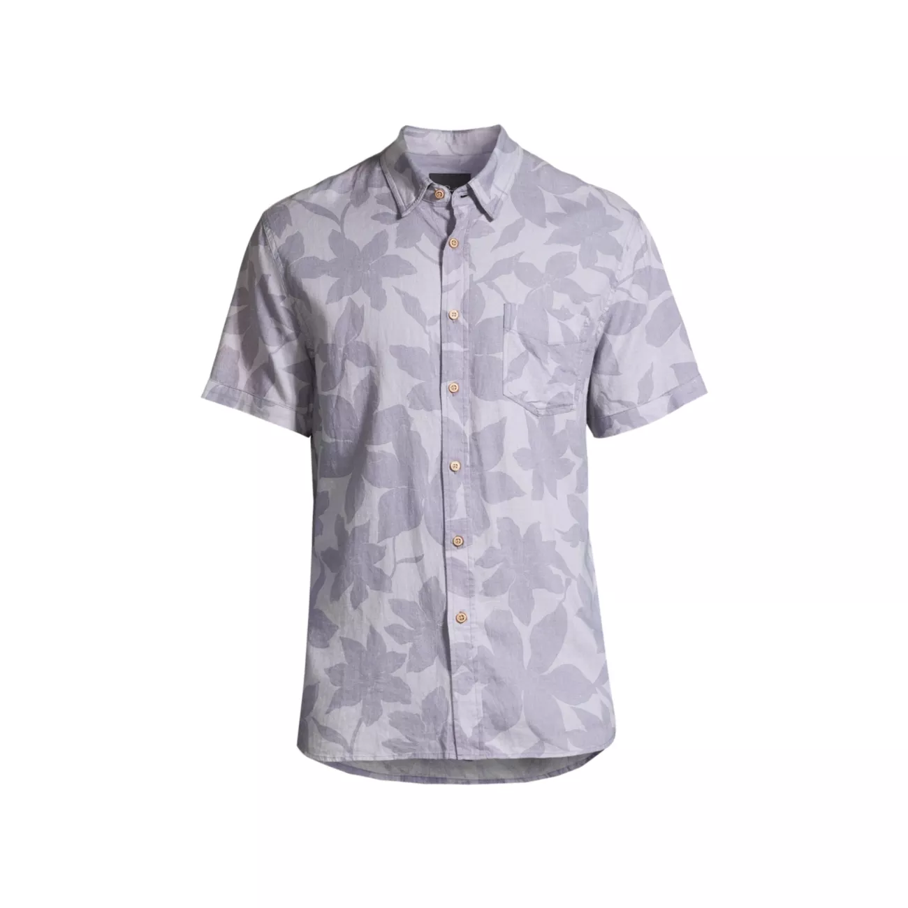 Рубашка с короткими рукавами из смесового льна Carson с цветочным принтом Rails