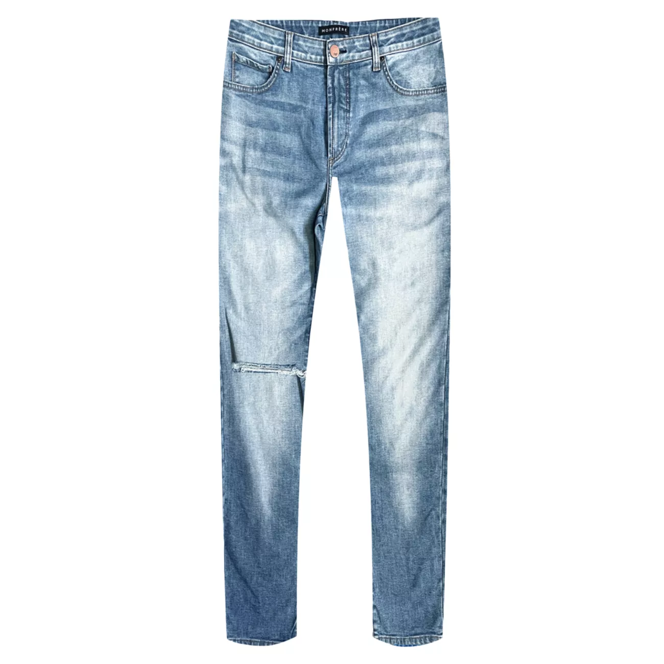 Мужские Джинсы skinny MONFRERE Jayden Stretch Distressed Monfrere