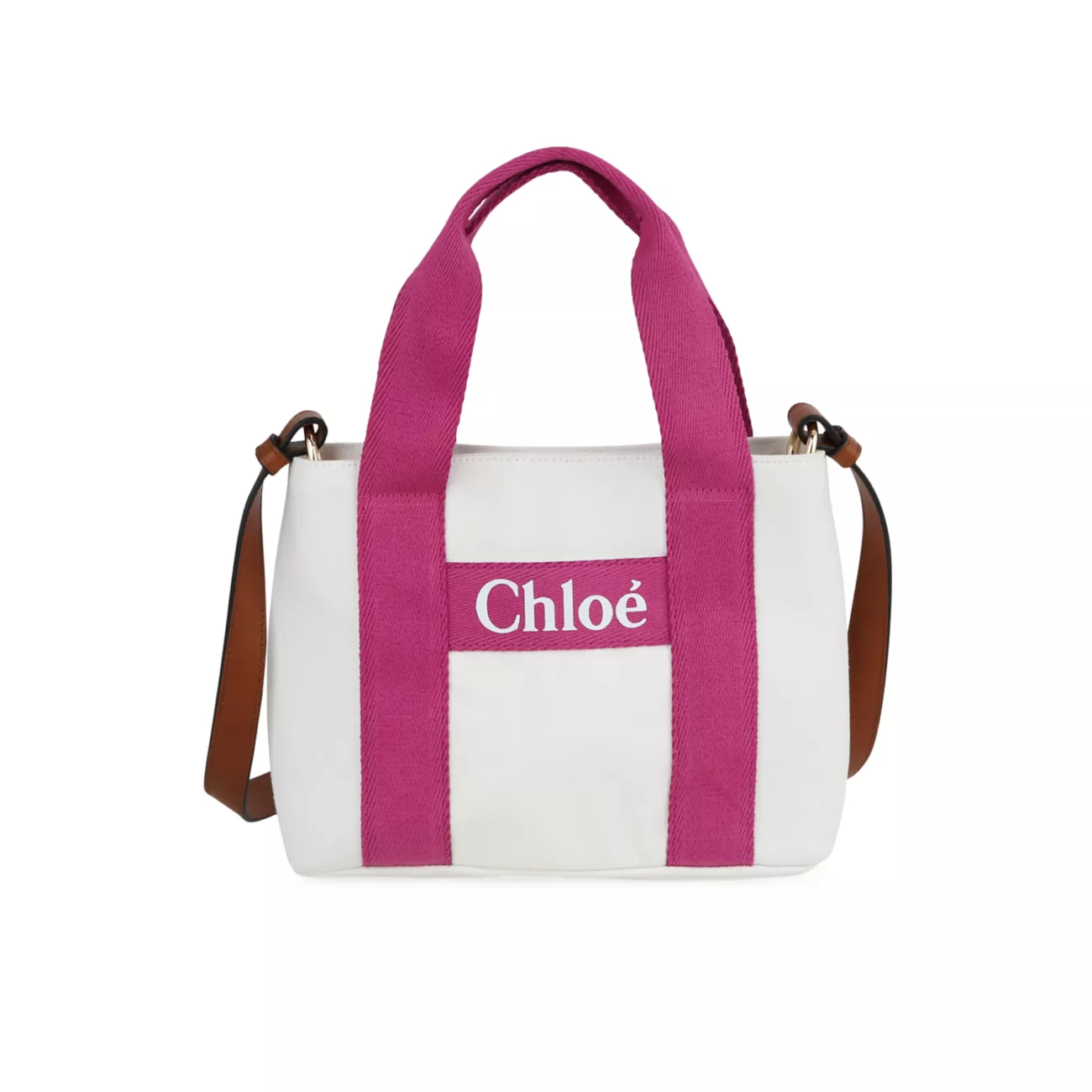 Логотип Хлопок &amp; Кожаная сумка через плечо Chloe