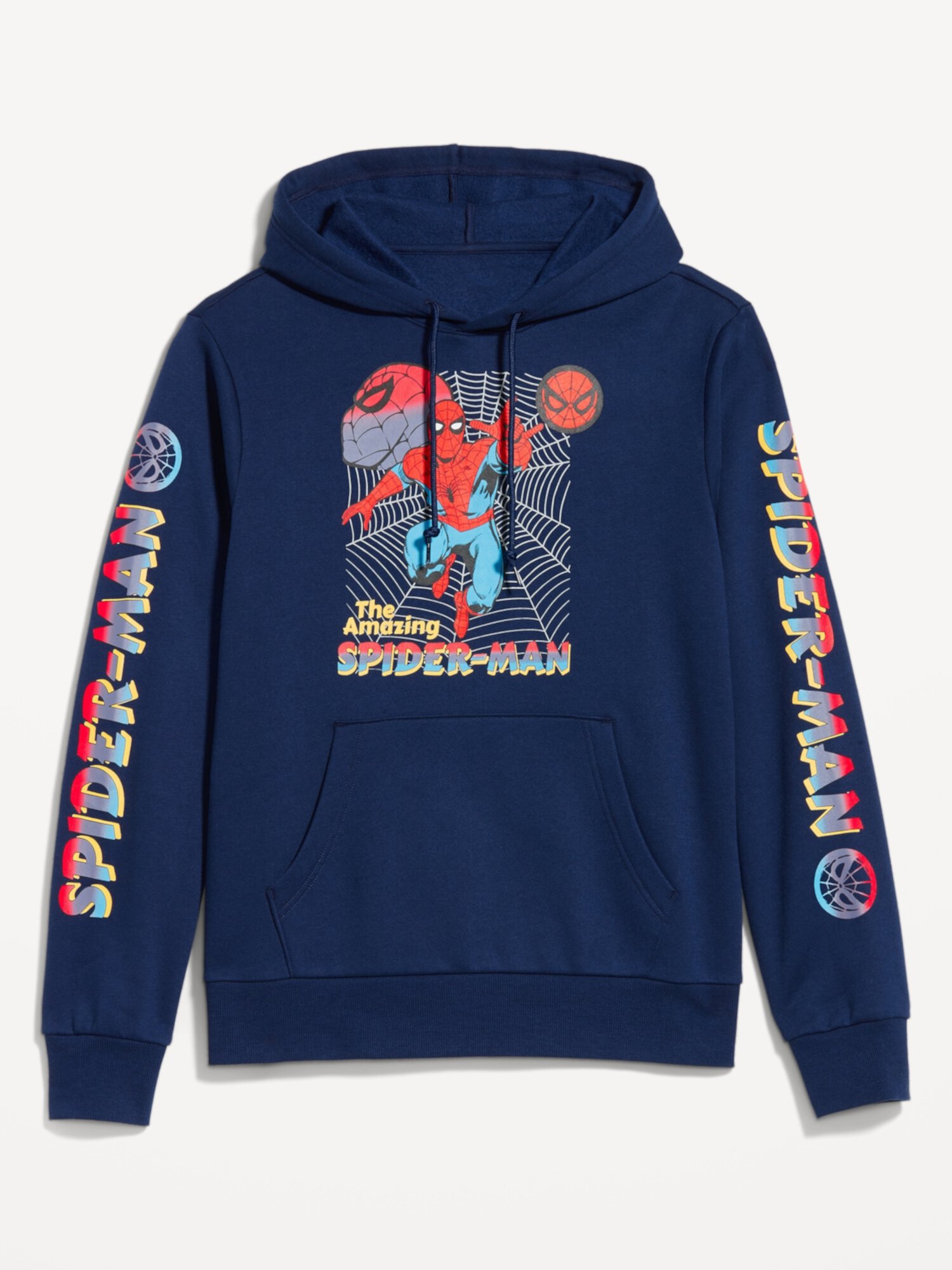 Гендерно-нейтральный пуловер с капюшоном Marvel™ Spider-Man для взрослых Old Navy