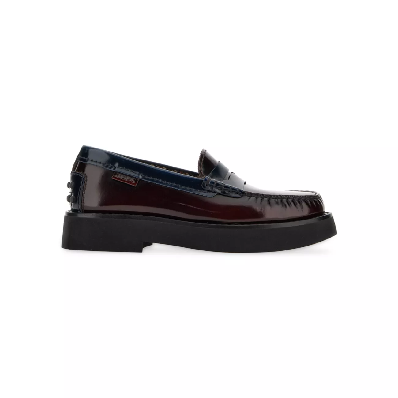Colorblocked Patent Leather Loafers Tod's