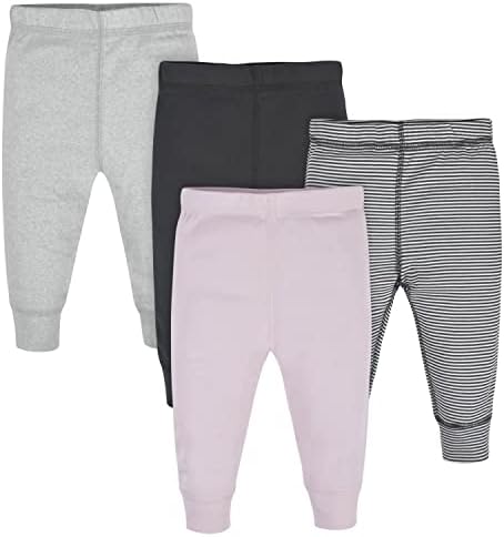 Комплект активных штанов Gerber Baby Girls Multi-Pack, розовая полоска, 24 месяца GERBER