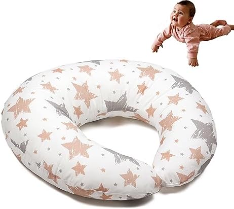 TOKZON Nursing Pillow, U Shape Nursing and Support Pillow, Soft Cover with Breathable Filling, Multifunctional Support Cushion, with Removable Nursing Pillow Cover, Machine Washable-B TOKZON