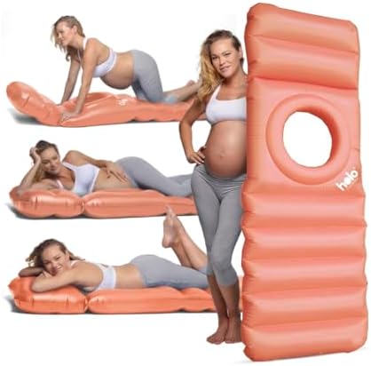 HOLO Оригинальная надувная подушка для беременных, кровать для беременных + поплавок для беременных с отверстием, чтобы лежать на животе во время беременности, безопасен для земли + воды, персик HOLO