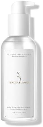 TENDER'FLOWER Нежный питательный гель для тела с фолиевой кислотой и аминокислотами, разработанный для использования во время беременности и лактации для беременных, 7,8 жидких унций (1 шт.) TENDER'FLOWER