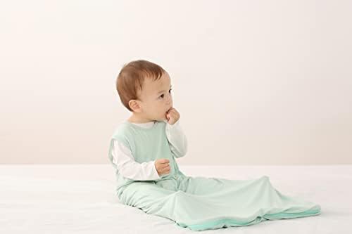 Детские вискозные спальные мешки унисекс из бамбука, спальный мешок, носимые одеяла для маленьких мальчиков и девочек, 0,5 TOG SUZEL