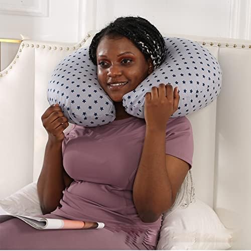 TOKZON U Shaped Nursing Pillow, Breastfeeding Pillows, Multifunctional Baby Lounger Supporting, Detachable Washable Nursing Pillow for Breastfeeding, for Breastfeeding Moms-D TOKZON