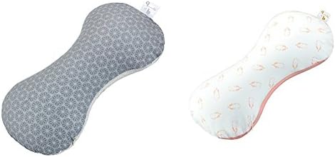 Подушка для мамы и ребенка (серый/дотворк) + наволочка (розовый) Babymoov
