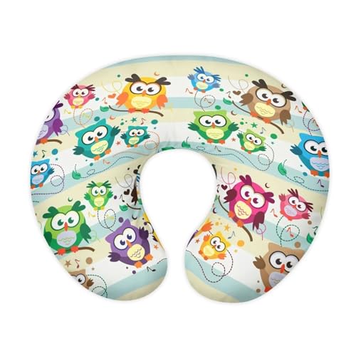 Wanzuoeng Stretch Soft Nursing Pillow Cover Mushroom Print Breastfeeding Pillow Cover for Baby Girls Boys, Comfy Neutral Nursery Pillow Slipcover Cover Wanzuoeng