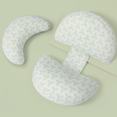 Подушка для беременных для беременных Мягкая подушка для беременных с поддержкой спины, ног, живота, бедер, подушка для беременных со съемным и регулируемым чехлом (светло-зеленый) LGCLGY