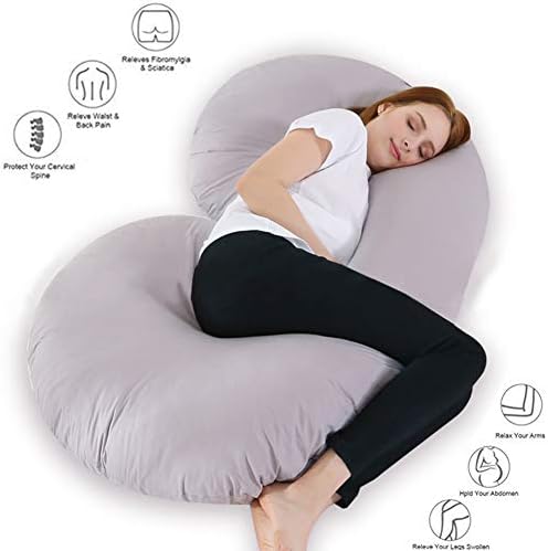 N/Q Full Body Pregnancy Pillow - Large U Shaped Pillow, Maternity Support Pillow for Sleeping, Cushion & Pillow for Pregnant Women,I N/Q