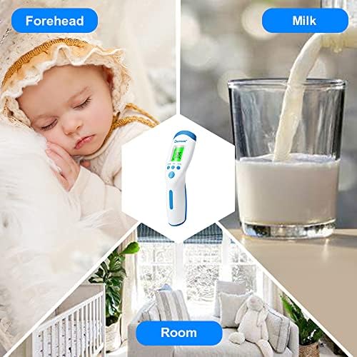 Berrcom Non Contact Forehead Thermometer Digital No-Touch Infrared Thermometer 3 in 1 for Adults and Kids Fever Check Thermometer Temperature Gun for Baby Berrcom