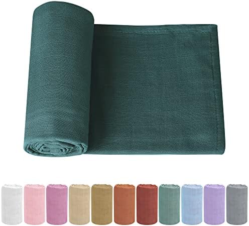 Knirose Soft Baby Muslin Swaddle Blanket for Newborns - Gender-Neutral Receiving Wrap for Boys and Girls, 47x47in (120x120cm) Large Knirose