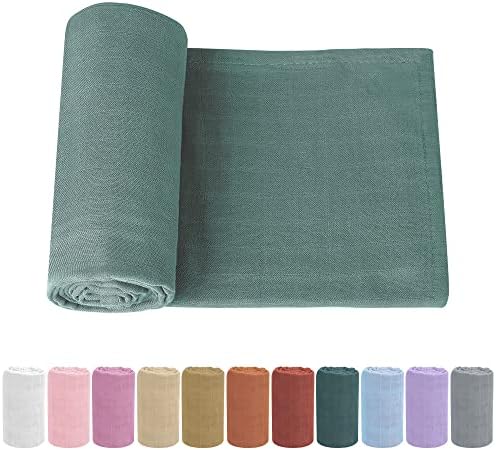 Knirose Soft Baby Muslin Swaddle Blanket for Newborns - Gender-Neutral Receiving Wrap for Boys and Girls, 47x47in (120x120cm) Large Knirose