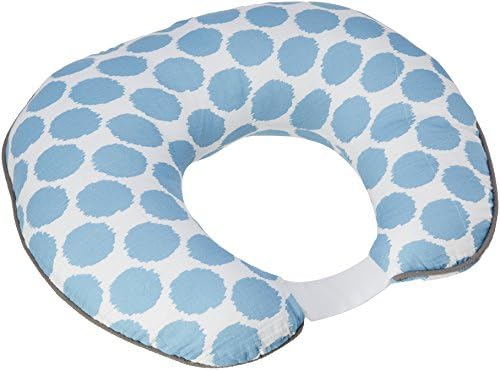 Подушка для кормления Hugster из муслиновой ткани Bacati Blue Ikat Dots со вставкой из 100 процентов хлопка Bacati