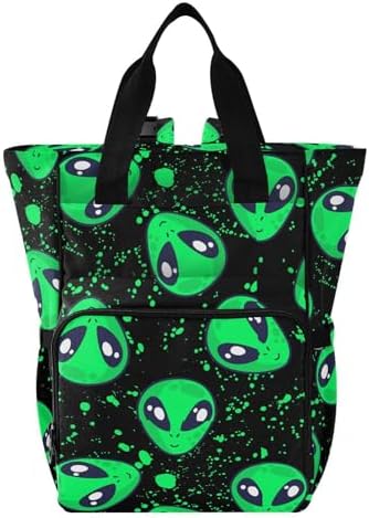 Зеленая сумка для подгузников с героями мультфильмов, рюкзак с изолированными карманами, сумка-органайзер, рюкзак для подгузников для мальчиков и девочек, унисекс, для маленьких женщин, для путешествий Emelivor