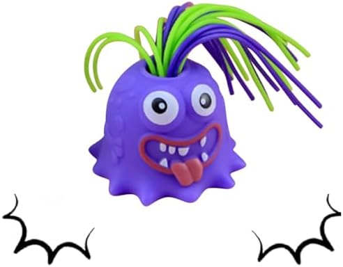 Fatigue Toys Stress Relief Hair Pulling Screaming Monster, Funny Hair-Pulling Screaming Monster Toys Stress Relief and Anti Anxiety Toys for Kids，Halloween Screaming Monster Toys (6pcs) GMSA