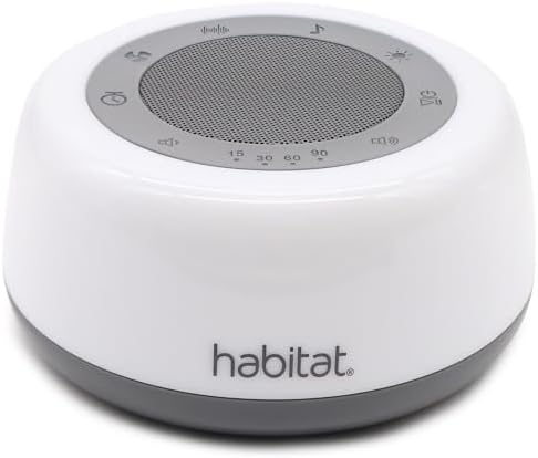 Прибор для белого шума: 25 расслабляющих звуков, ночник и Bluetooth Habitat