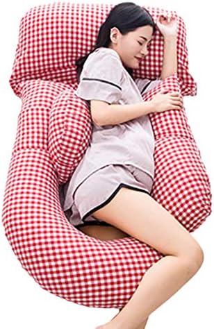 N/Q Full Body Pregnancy Pillow, U-Shpaed Pillow, Maternity Support for Sleeping, Hip, Leg Back Support U-Pillow, Washable,A N/Q