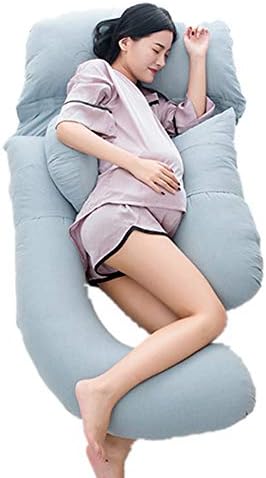 N/Q Full Body Pregnancy Pillow, U-Shpaed Pillow, Maternity Support for Sleeping, Hip, Leg Back Support U-Pillow, Washable,A N/Q