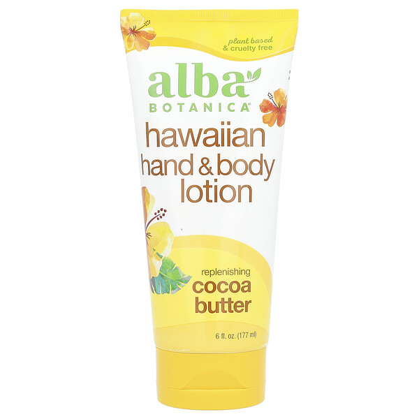 Hawaiian Hand & Body Lotion, Cocoa Butter, 6 fl oz (177 ml) Alba