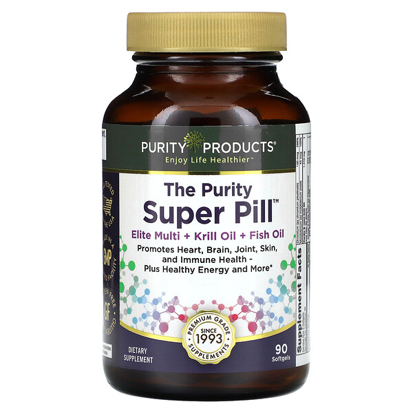 Супертаблетки Purity, 90 мягких таблеток Purity Products