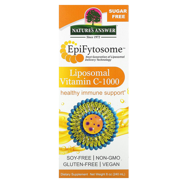 Epifytosomes, Liposomal Vitamin C -1000, 8 oz (Унции) (240 ml) Nature's Answer