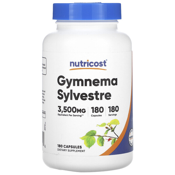 Gymnema Sylvestre - 3500 мг - 180 капсул - Nutricost Nutricost