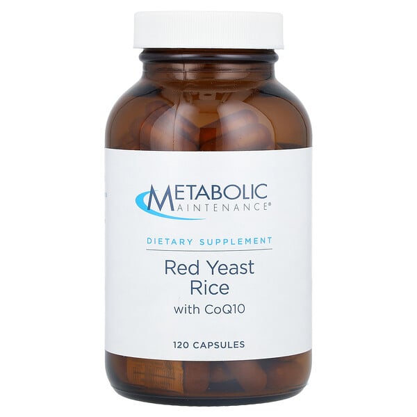 Red Yeast Rice with CoQ10, 120 Capsules Metabolic Maintenance